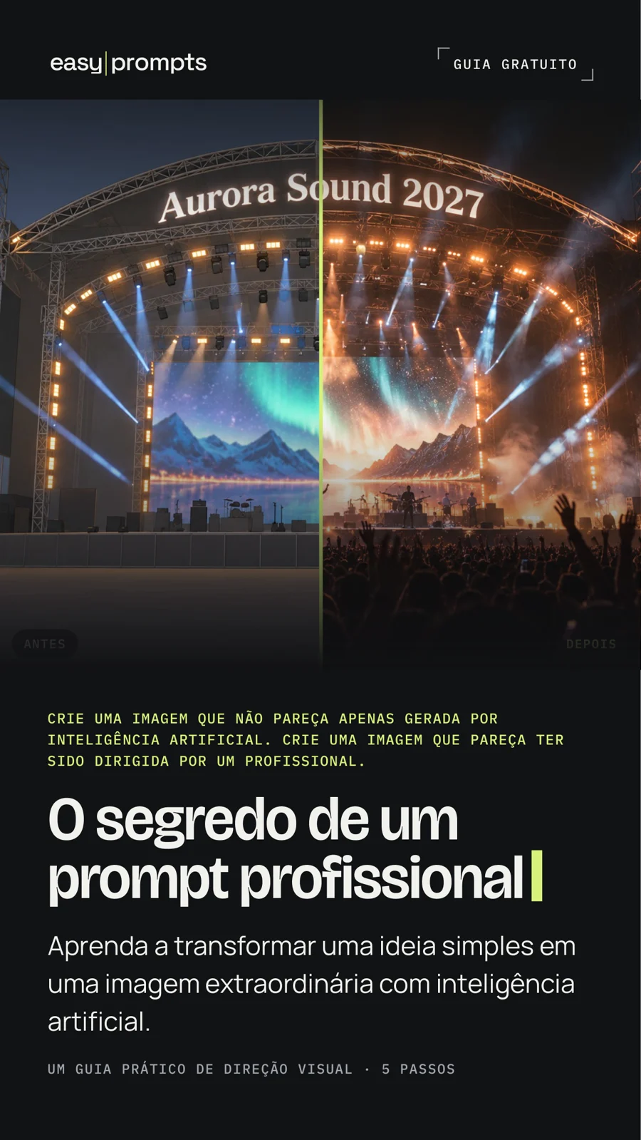 Capa do guia O segredo de um prompt profissional